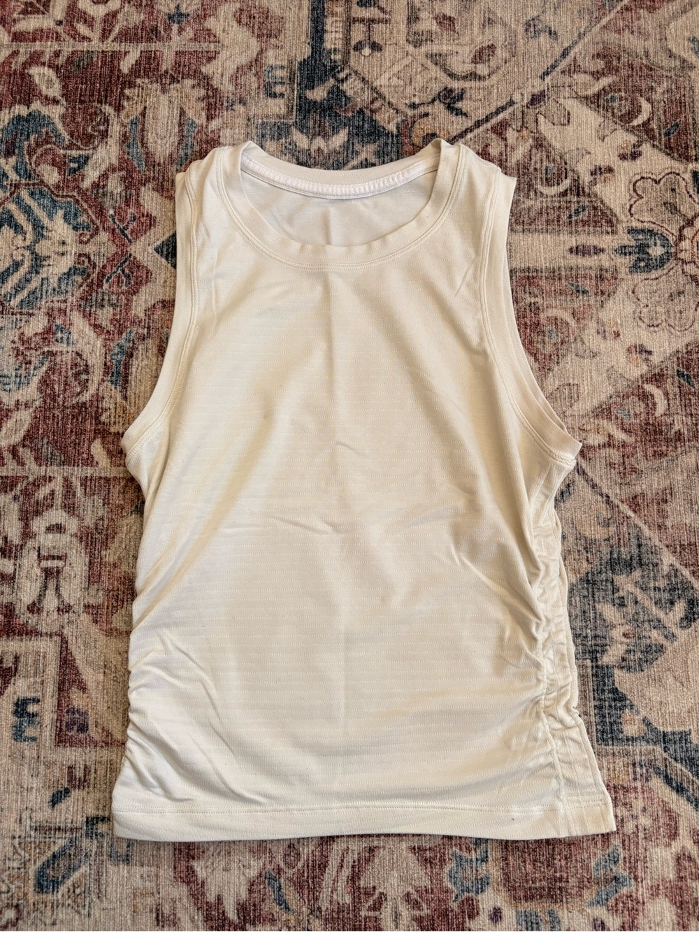 Lululemon Women’s Sleeveless Ruched Side Tank Top - White
